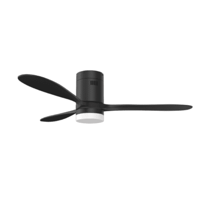 Hugger Fan Black with Light Kit