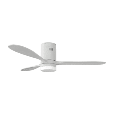 Hugger Fan White with Light Kit